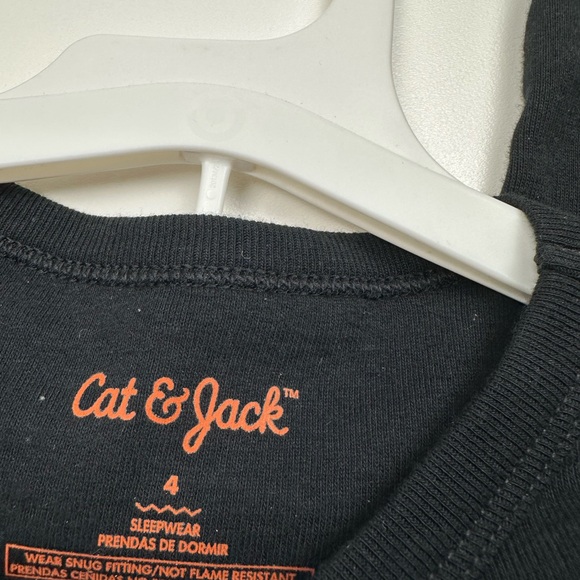 Cat & Jack Skeleton Costume Pajama Set - Black - Picture 7 of 9